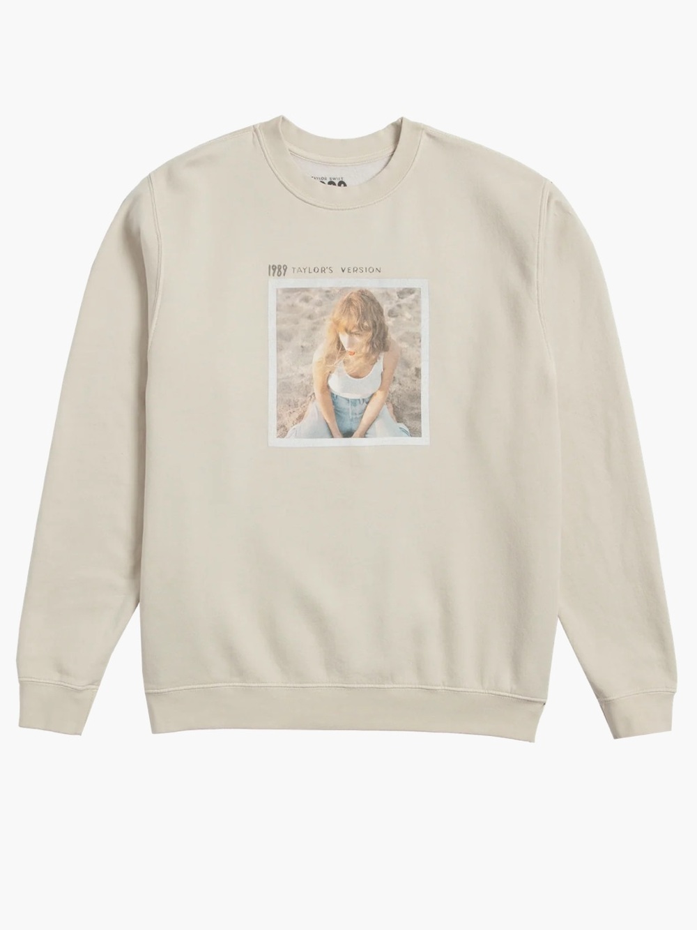 Taylor Swift 1989 Taylor’s Version Beige Polaroid Crewneck
